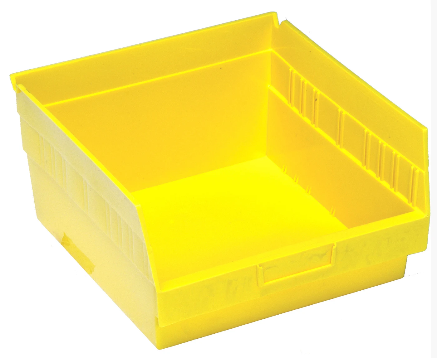 Quantum QSB209YLCS Economy Shelf Bin, 11-1/8"W x 11-5/8"L x 6"H, 45 lb capacity, Yellow, Case of 8