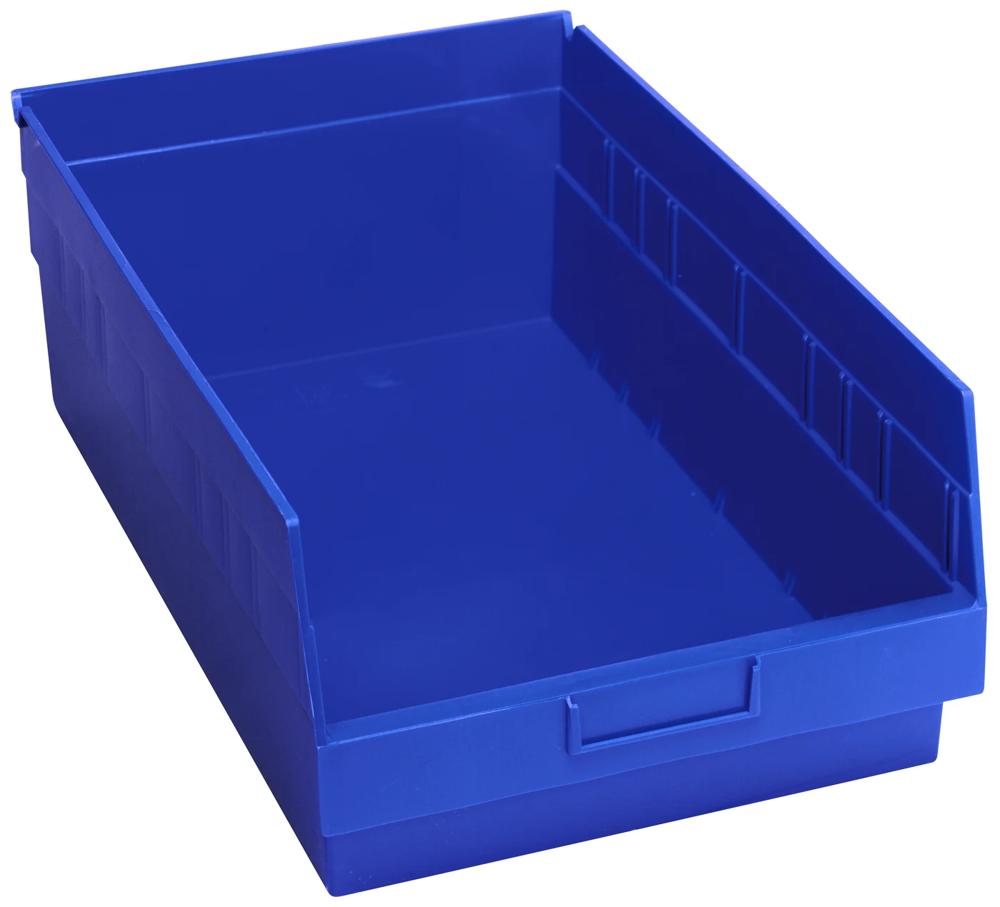 Quantum QSB210BLCS Economy Shelf Bin, 11-1/8"W x 17-7/8"L x 6"H, 45 lb capacity, Blue, Case of 8
