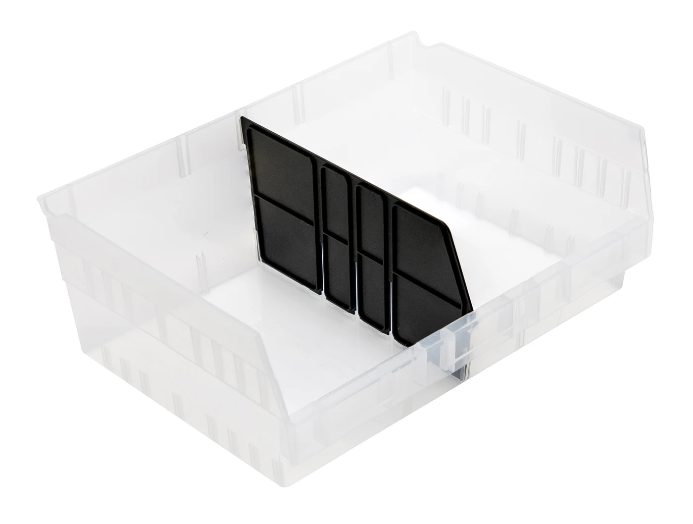 Quantum LDSB218 Bin Long Divider for Bin QSB218, Black, Pack of 6