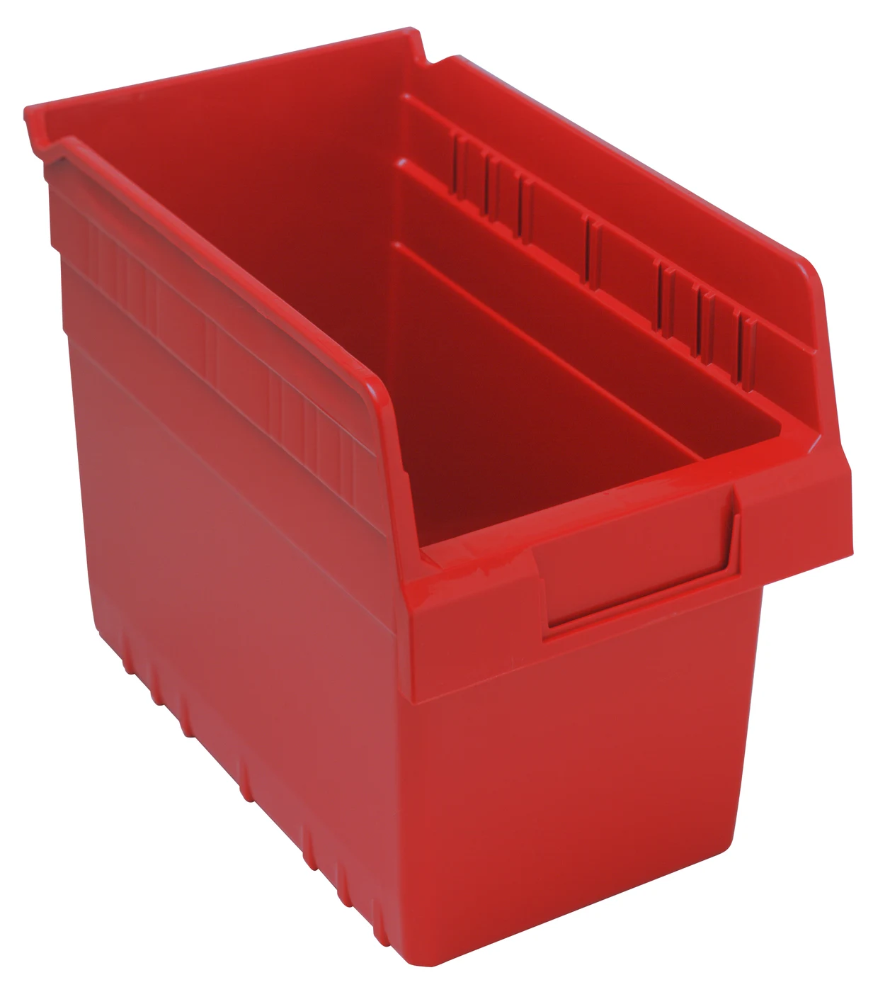 Quantum QSB802RDCS Economy Shelf Bin, 6-5/8"W x 11-5/8"L x 8"H, 45 lb capacity, Red, Case of 30