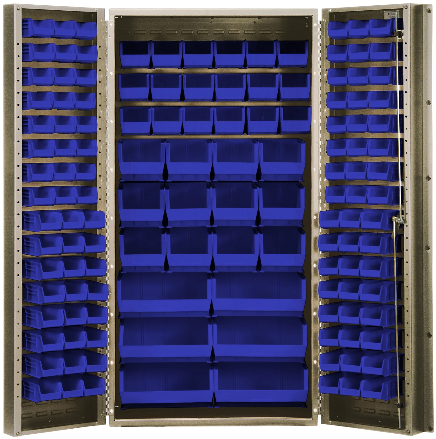 Quantum QSC-BG-36BL Heavy-Duty 36" Bin Cabinet, 36"W x 24"D x 72"H, 800 lb capacity, Beige
