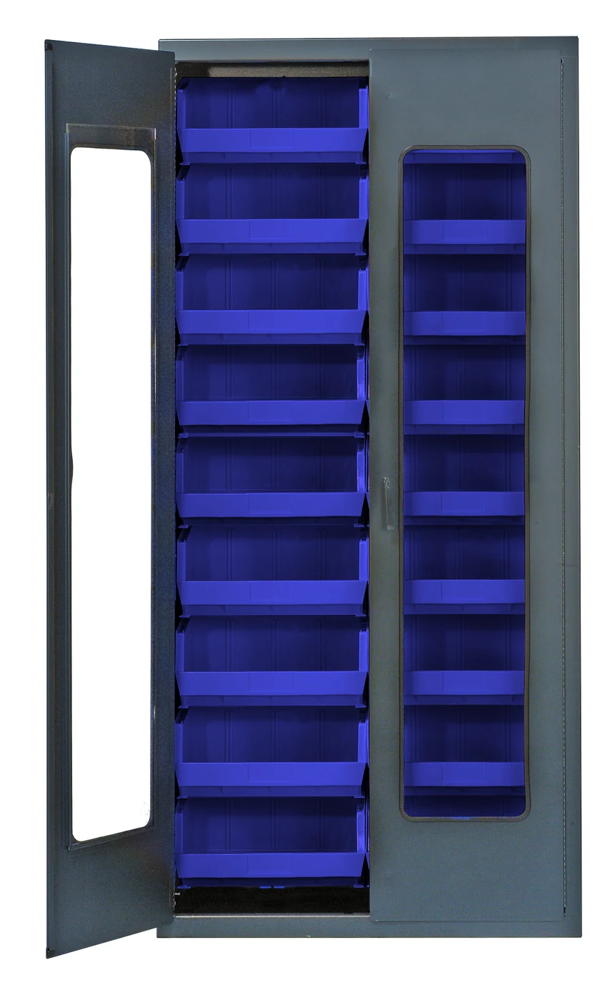 Quantum QSC-BG-C250BL Heavy-Duty 36" Bin Cabinet, 36"W x 18"D x 78"H, Beige