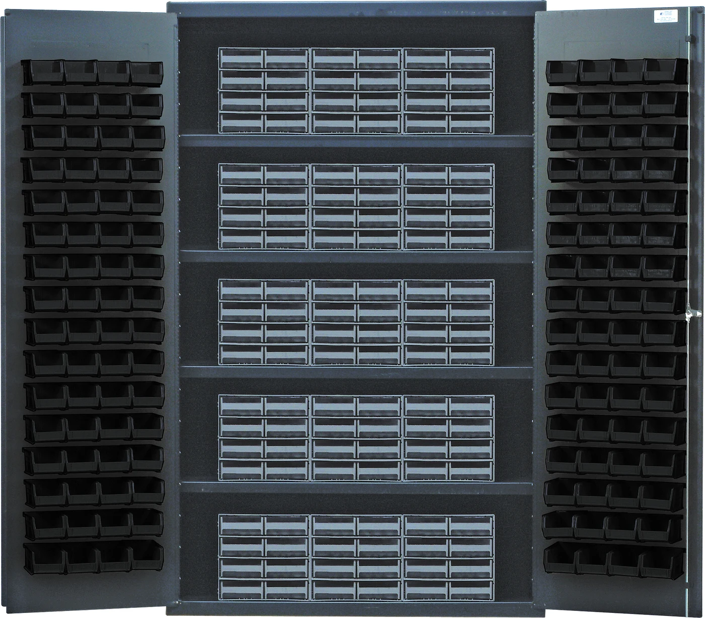 Quantum QSC-BG-QIC83BK Heavy-Duty 48" Bin Cabinet, 48"W x 24"D x 78"H, 400 lb capacity, Beige