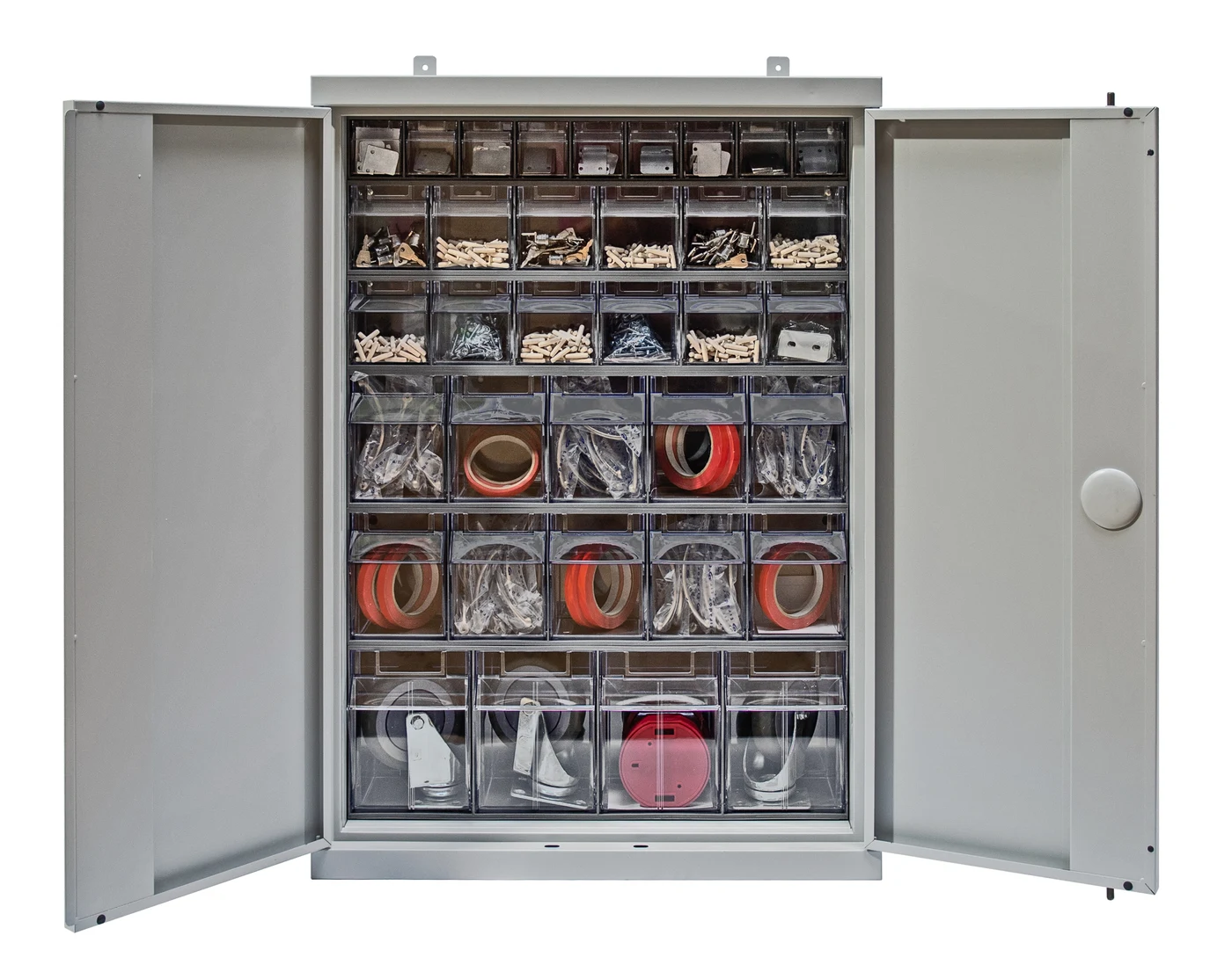 Quantum QSC-QTB36-35 Tip Out Bin Cabinet, 26-1/4"W x 10"D x 36-1/2"H, Gray