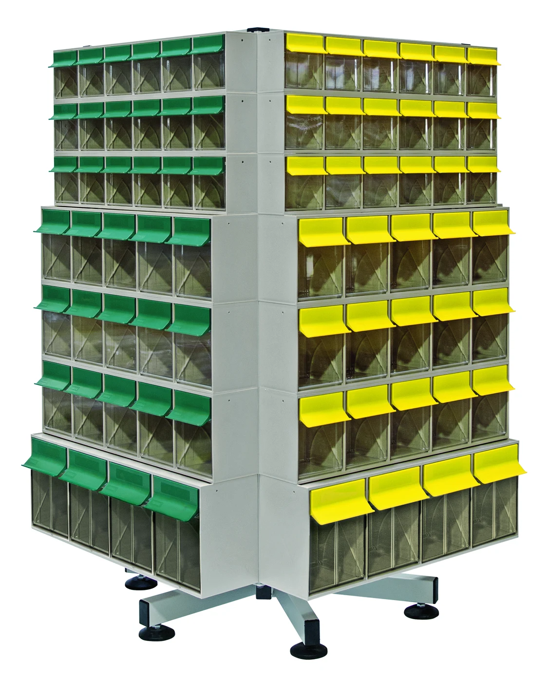 Quantum QTB-SPIN148 Tip Out Bin Spinner, 37"W x 48"H, 700 lb capacity, Gray