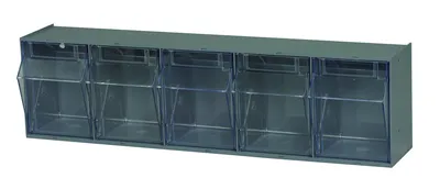 Quantum QTB305GYNC Tip Out Bin, 23-5/8"W x 5-1/4"D x 6-1/2"H, Gray