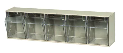 Quantum QTB305IVNC Tip Out Bin, 23-5/8"W x 5-1/4"D x 6-1/2"H, Ivory