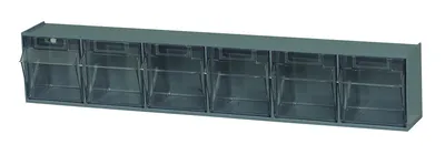 Quantum QTB306GYNC Tip Out Bin, 23-5/8"W x 3-5/8"D x 4-1/2"H, Gray