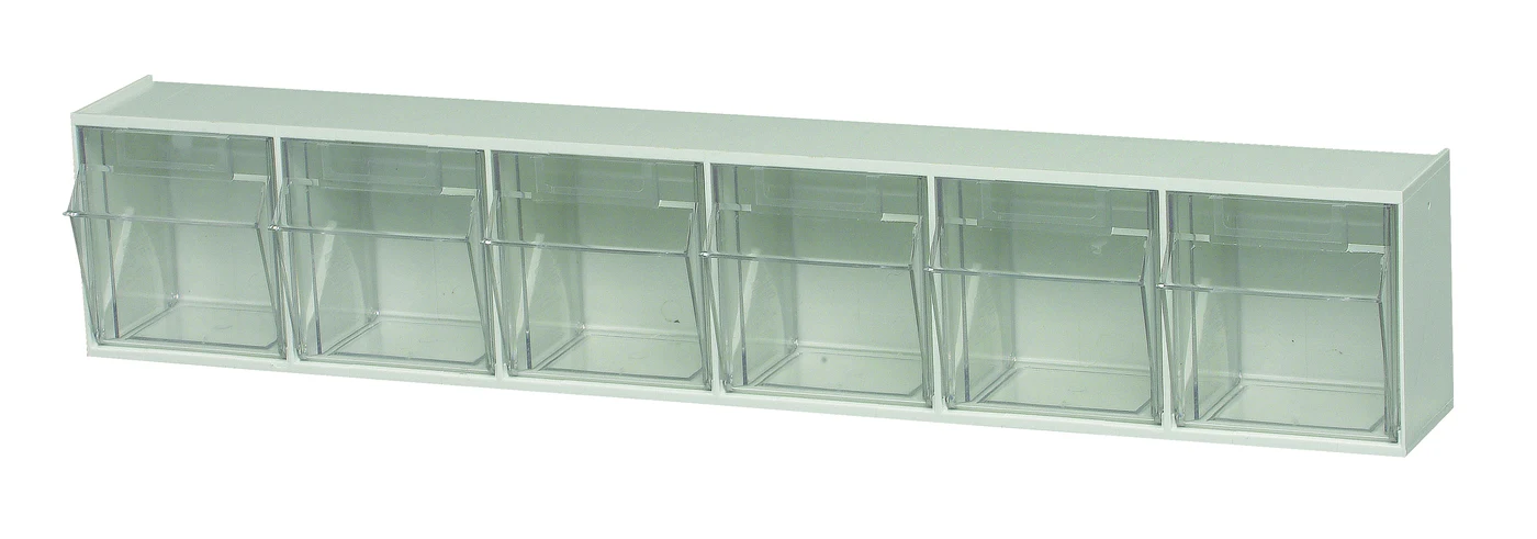 Quantum QTB306WTNC Tip Out Bin, 23-5/8"W x 3-5/8"D x 4-1/2"H, White