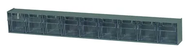 Quantum QTB309GYNC Tip Out Bin, 23-5/8"W x 2-1/2"D x 3-1/8"H, Gray