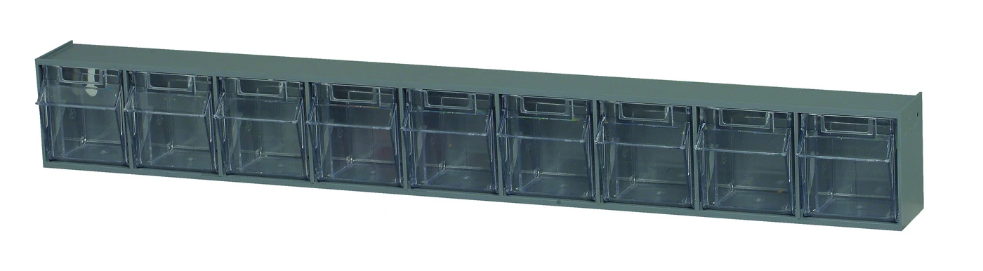 Quantum QTB309GYNC Tip Out Bin, 23-5/8"W x 2-1/2"D x 3-1/8"H, Gray