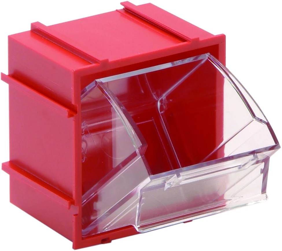 Quantum QTB409RDNC Tip Out Bin, 2-13/16"W x 2-3/8"D x 3"H, Red