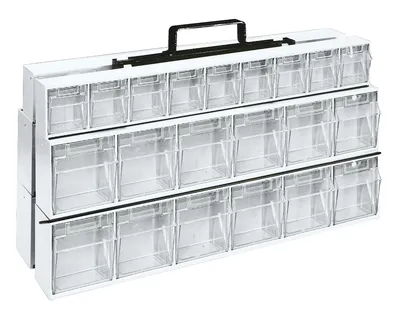 Quantum QTF320-42WT Tip Out Bin Portable Frame, 24"W x 14"H, Black