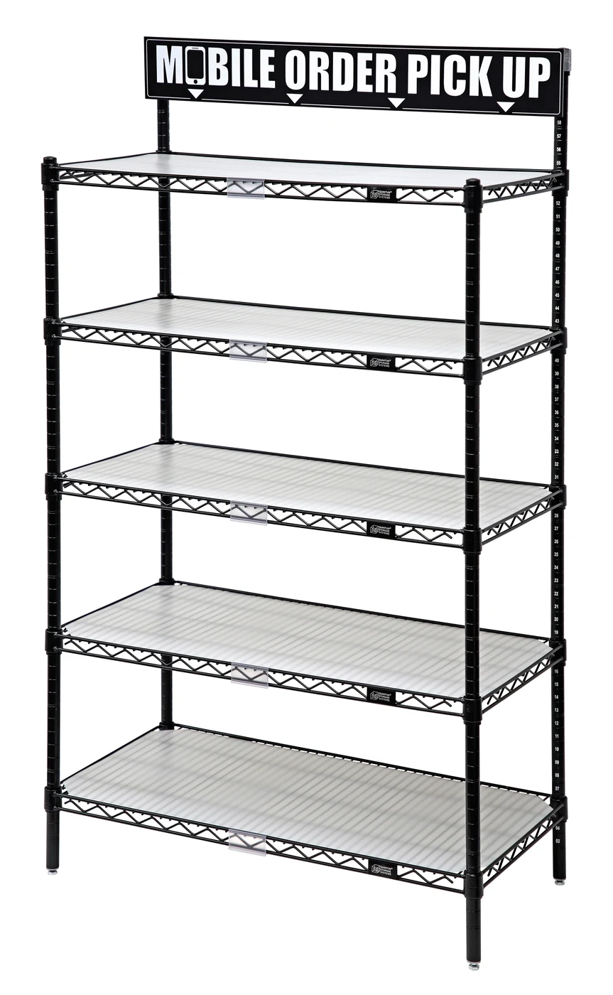 Quantum QTG63-1836BK Quantum To-Go Unit, 18"W x 36"D x 63"H, 800 lb capacity, Black