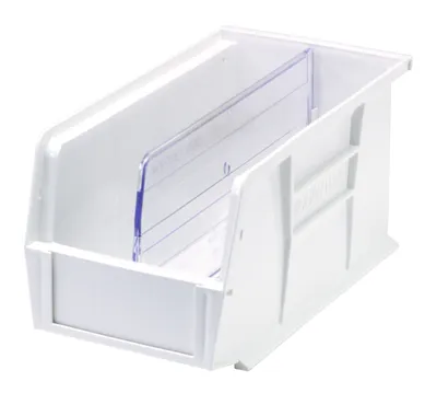 Quantum DUS239CL Clear Bin Divider, Pack of 6 — in use