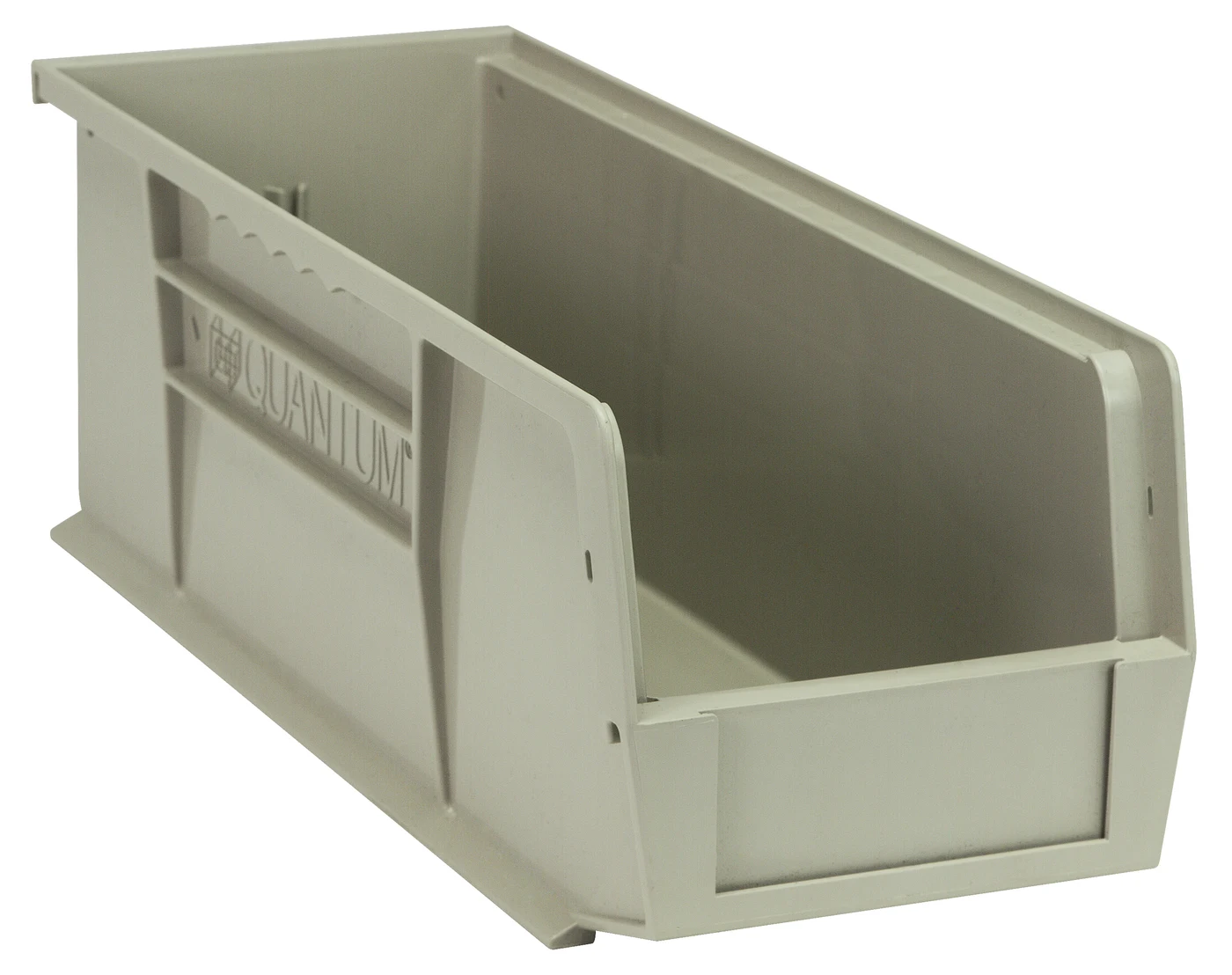 Quantum QUS234SNCS Stack & Hang Bin, 5-1/2"W x 14-3/4"D x 5"H, 55 lb capacity, Stone, Case of 12