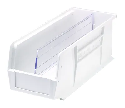 Quantum DUS234CL Clear Bin Divider, Pack of 6 — in use