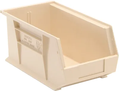 Quantum QUS240IVNB Stack & Hang Bin, 8-1/4"W x 14-3/4"D x 7"H, 65 lb capacity, Ivory