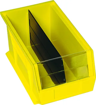 Quantum DUS240CO Conductive Bin Divider, Black, Pack of 6 — in use
