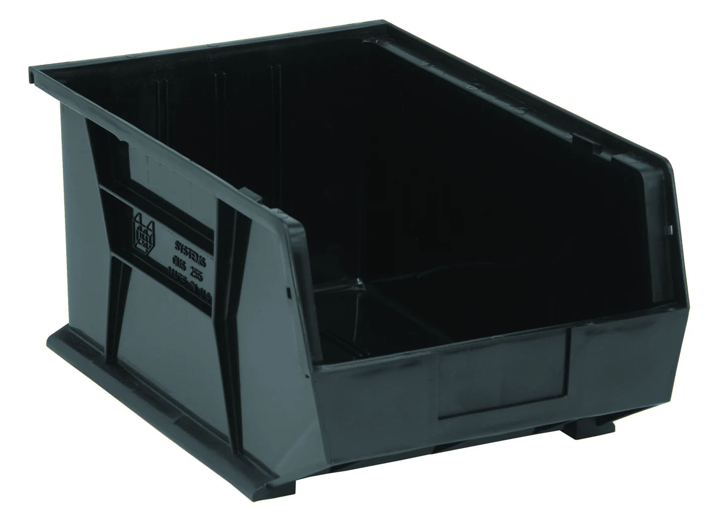 Quantum QUS255BKNB Stack & Hang Bin, 11"W x 16"D x 8"H, 80 lb capacity, Black