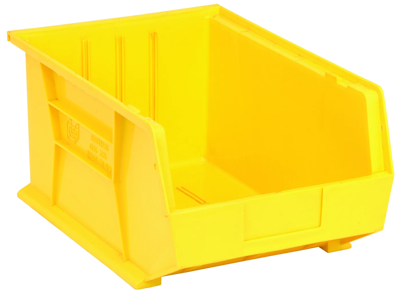 Quantum QUS255YLNB Stack & Hang Bin, 11"W x 16"D x 8"H, 80 lb capacity, Yellow