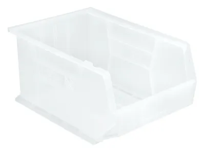 Quantum QUS255CLNB Stack & Hang Bin, 11"W x 16"D x 8"H, 80 lb capacity, Clear