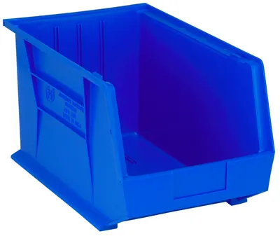 Quantum QUS260BLNB Stack & Hang Bin, 11"W x 18"D x 10"H, 80 lb capacity, Blue