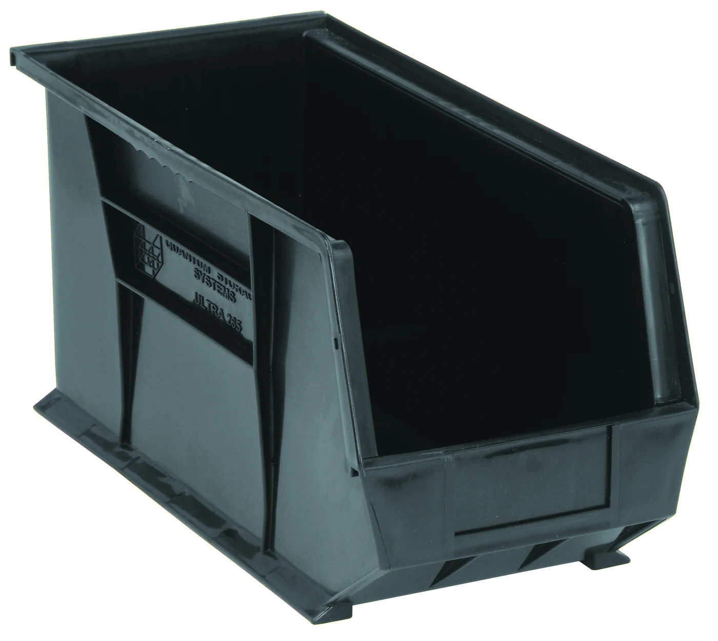 Quantum QUS265BKNB Stack & Hang Bin, 8-1/4"W x 18"D x 9"H, 65 lb capacity, Black