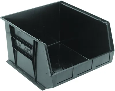 Quantum QUS270BKNB Stack & Hang Bin, 16-1/2"W x 18"D x 11"H, 80 lb capacity, Black