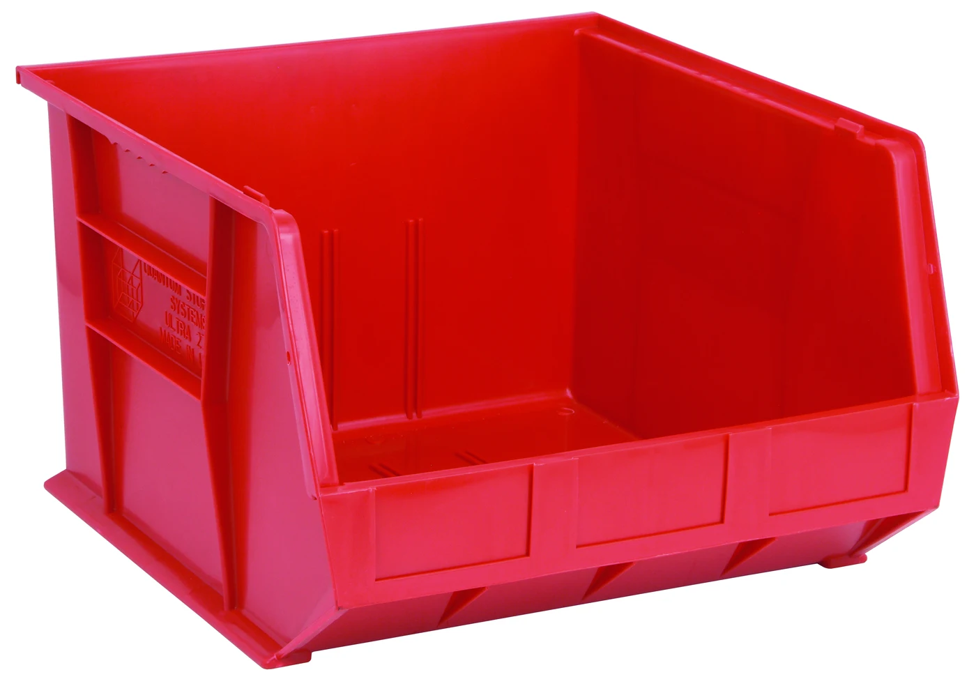 Quantum QUS270RDNB Stack & Hang Bin, 16-1/2"W x 18"D x 11"H, 80 lb capacity, Red