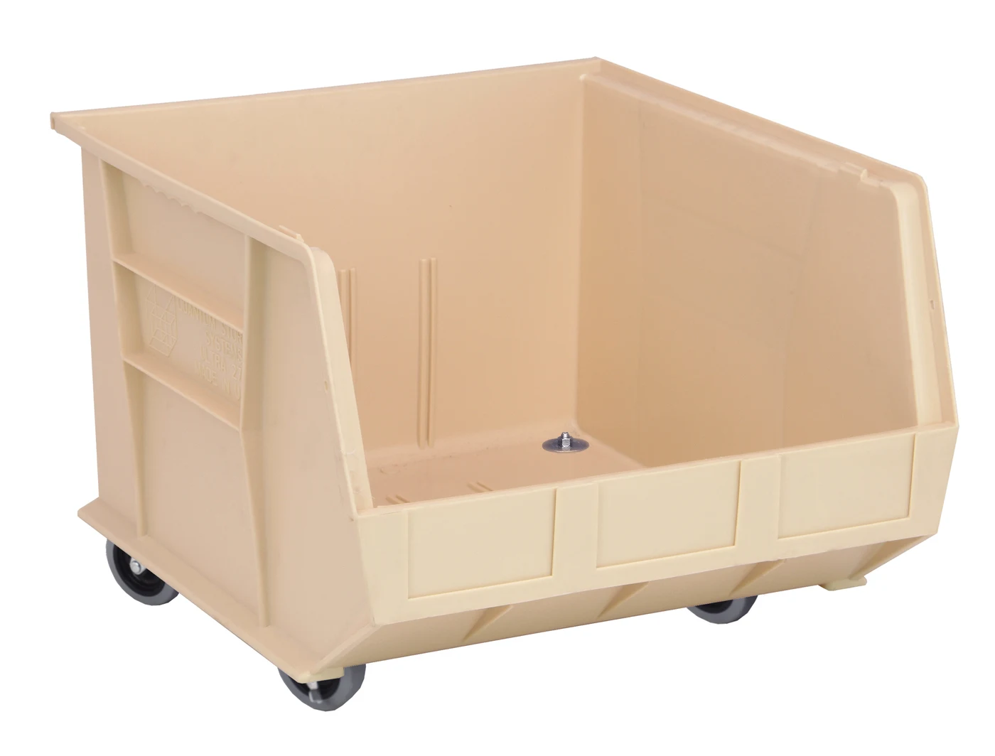 Quantum QUS275MOBIVCS Stack & Hang Bin, 16-1/2"W x 18"D x 14"H, Ivory, Case of 3