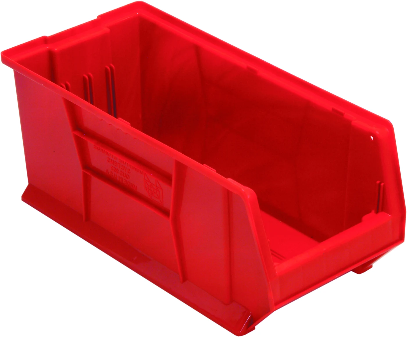 Quantum QUS953RDCS Hulk 24" Container, 23-7/8"L x 11"W x 10"H, Red, Case of 4