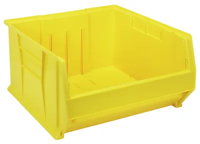 Quantum QUS957YL Hulk 24" Container, 23-7/8"L x 22-1/2"W x 12"H, Yellow