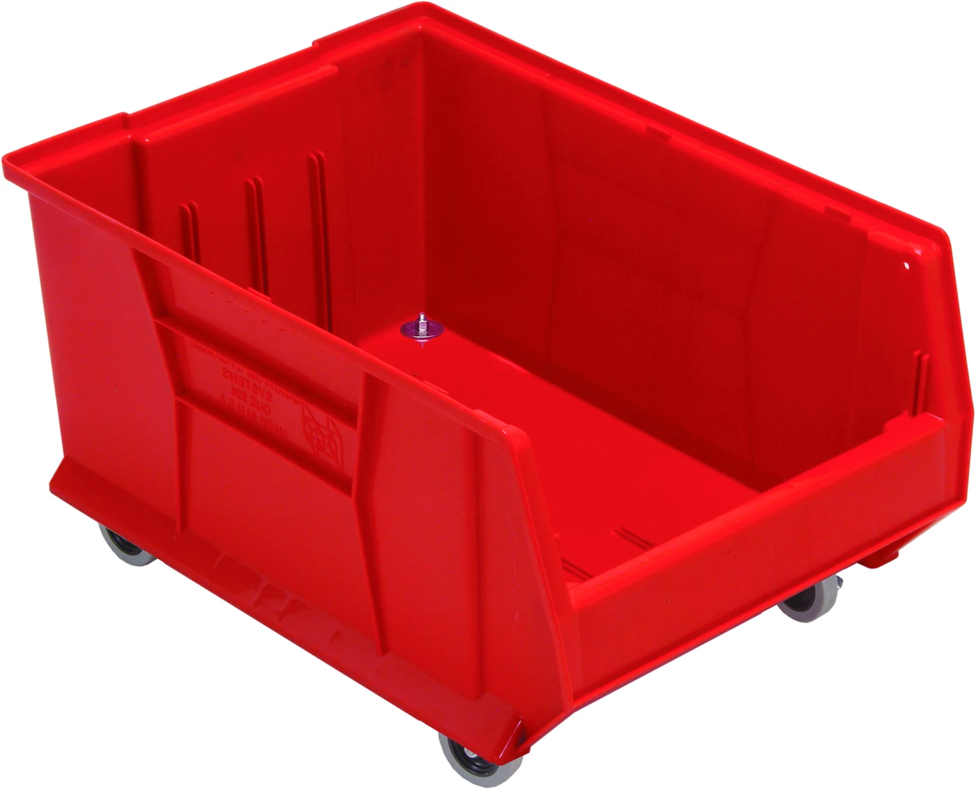Quantum QUS964MOBRD Mobile Hulk 24" Container, 23-7/8"L x 16-1/2"W x 14"H, Red