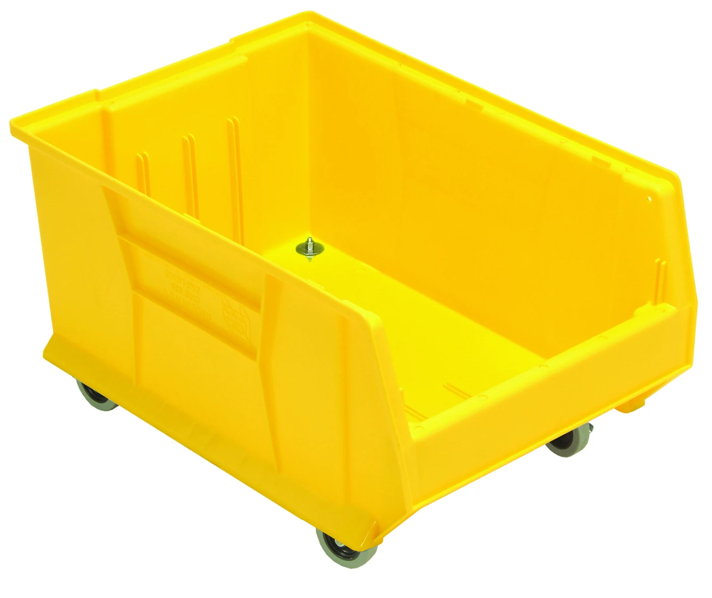Quantum QUS964MOBYL Mobile Hulk 24" Container, 23-7/8"L x 16-1/2"W x 14"H, Yellow