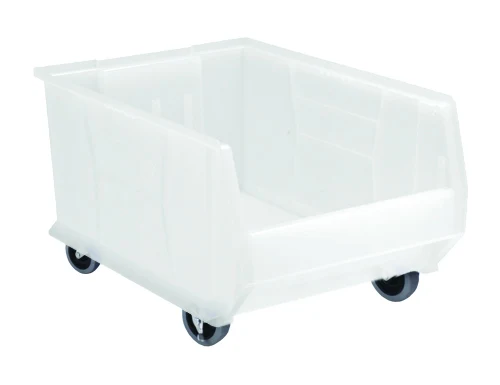 Quantum QUS964MOBCL Mobile Hulk 24" Container, 23-7/8"L x 16-1/2"W x 14"H, Clear