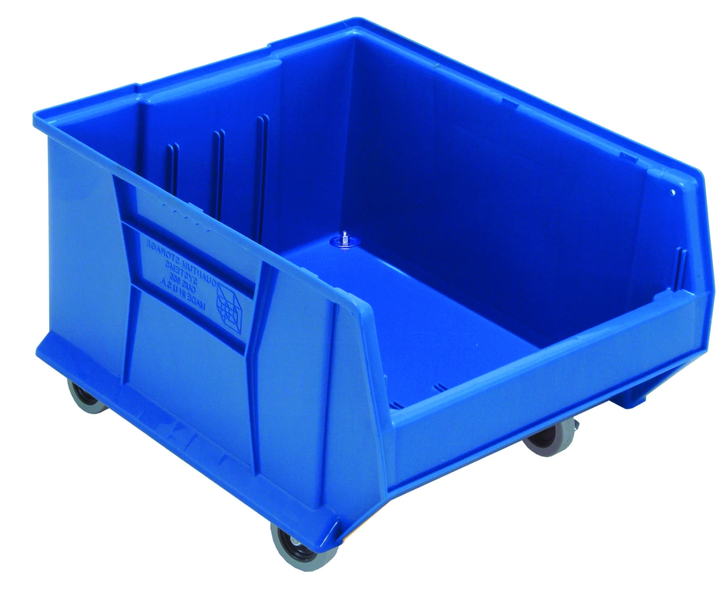 Quantum QUS965MOBBL Mobile Hulk 24" Container, 23-7/8"L x 18-1/4"W x 15"H, Blue