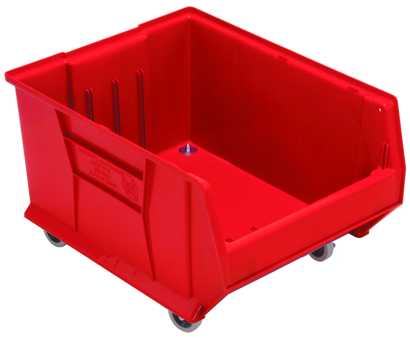 Quantum QUS965MOBRD Mobile Hulk 24" Container, 23-7/8"L x 18-1/4"W x 15"H, Red