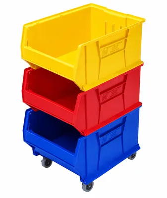 Quantum QUS955965MIX Mobile Hulk 24" Container Kit, Blue/Red/Yellow