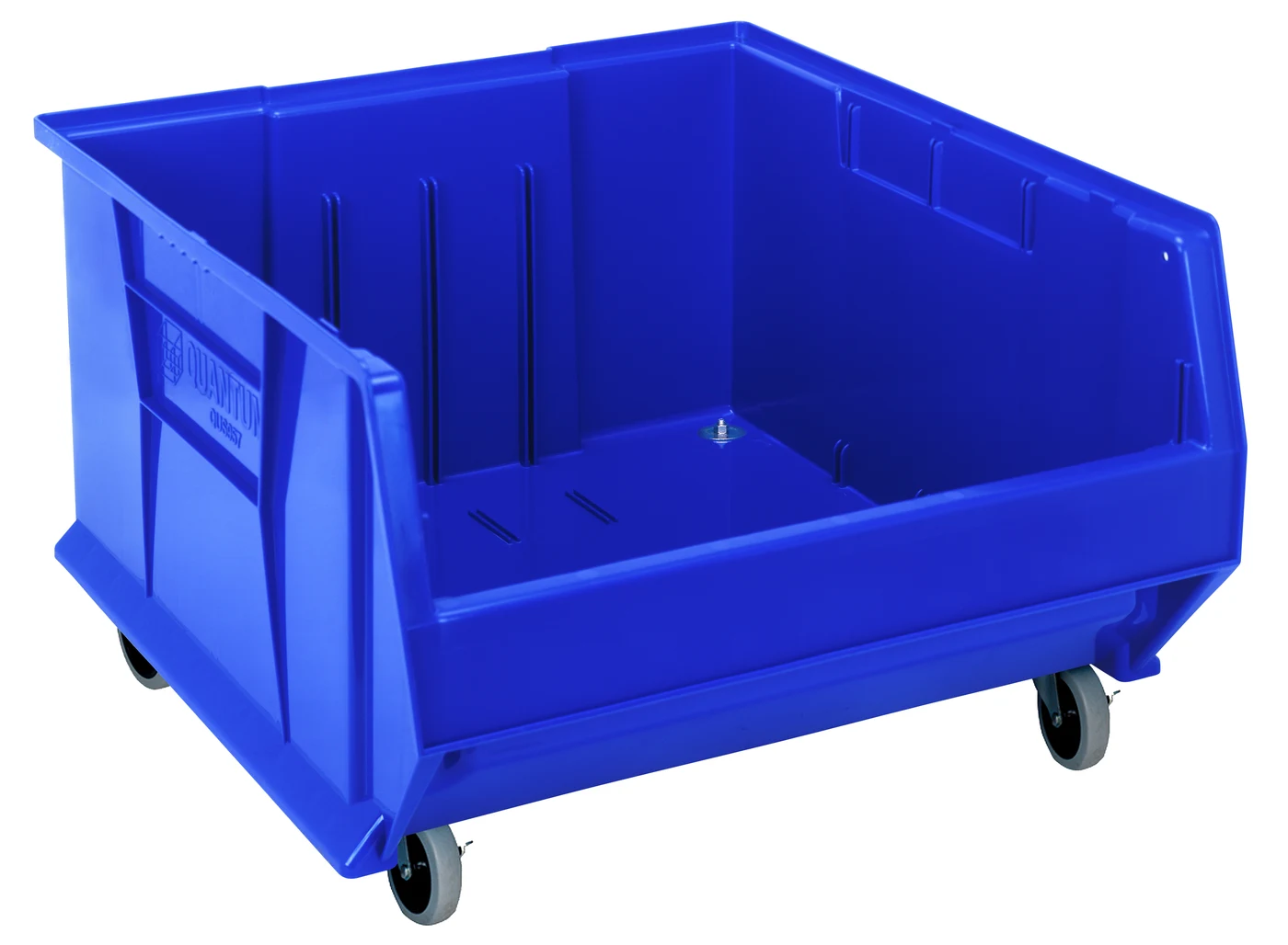 Quantum QUS967MOBBL Mobile Hulk 24" Container, 23-7/8"L x 22-1/2"W x 15"H, Blue