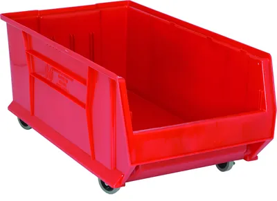 Quantum QUS984MOBRD Mobile Hulk 30" Container, 29-7/8"L x 16-1/2"W x 14"H, Red
