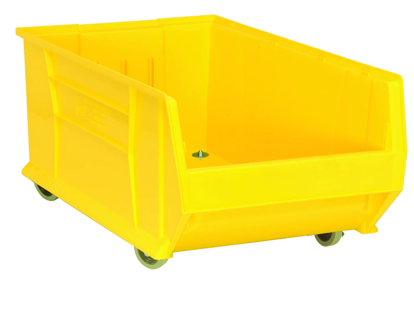 Quantum QUS985MOBYL Mobile Hulk 30" Container, 29-7/8"L x 18-1/4"W x 15"H, Yellow