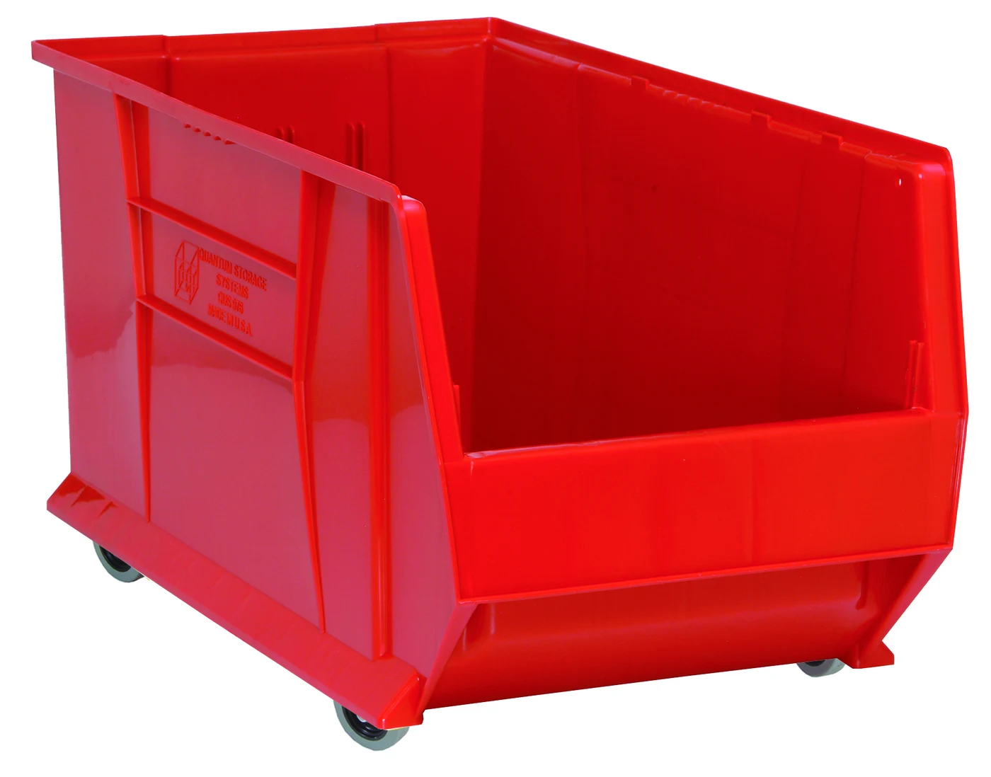 Quantum QUS986MOBRD Mobile Hulk 30" Container, 29-7/8"L x 16-1/2"W x 18"H, Red