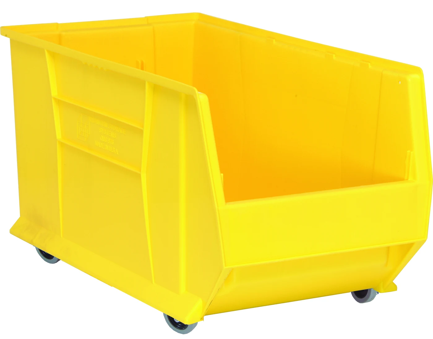 Quantum QUS986MOBYL Mobile Hulk 30" Container, 29-7/8"L x 16-1/2"W x 18"H, Yellow