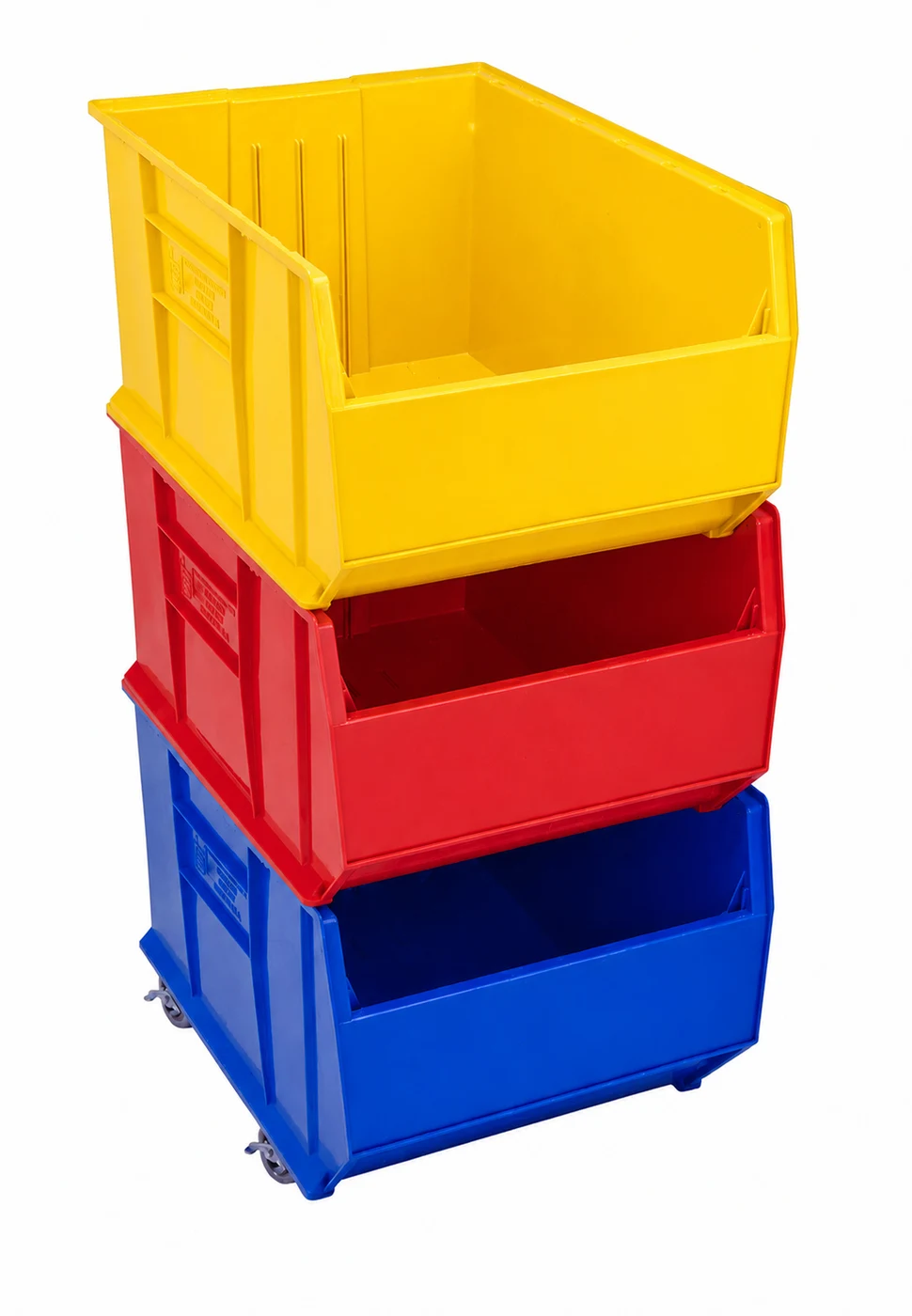 Quantum QUS997998MIX Mobile Hulk 36" Container Kit, Blue/Red/Yellow