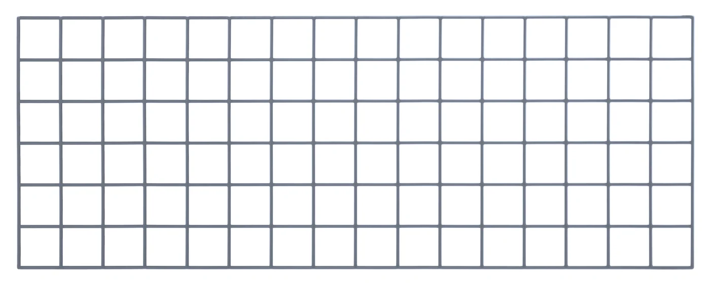 Quantum SG-1848GY Store Grid Panel, 48"L x 18"W, Gray