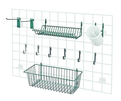 Quantum SG-A1 Store Grid Accessory Pack 1, 17-3/8"W x 7-1/2"D x 5"H, Green