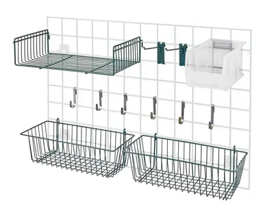 Quantum SG-A2CL Store Grid Accessory Pack 2, 17-3/8"W x 7-1/2"D x 5"H, Green
