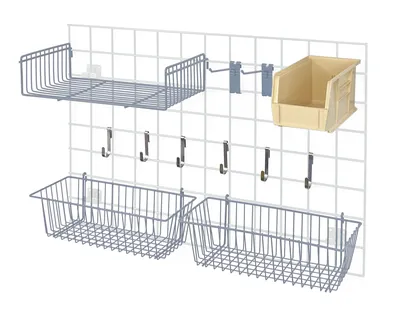 Quantum SG-A2GYIV Store Grid Accessory Pack 2, 17-3/8"W x 7-1/2"D x 5"H, Gray