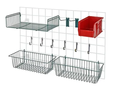 Quantum SG-A2RD Store Grid Accessory Pack 2, 17-3/8"W x 7-1/2"D x 5"H, Green